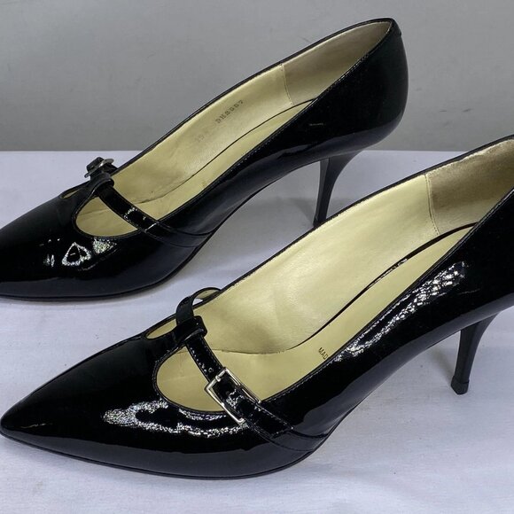 Bruno Magli Women’s Patent Leather Stiletto Pumps – Black – Size 9.5 - Picture 9 of 11